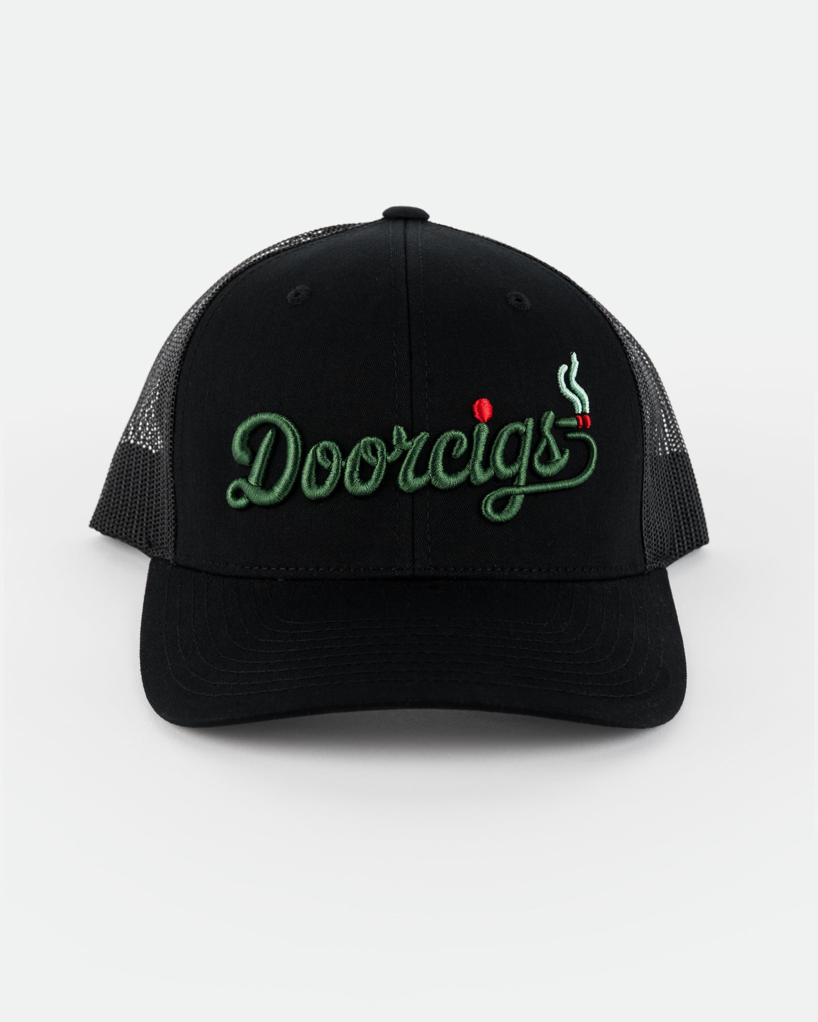 White background product image of Doorcigs luxury streetwear snapback hat.