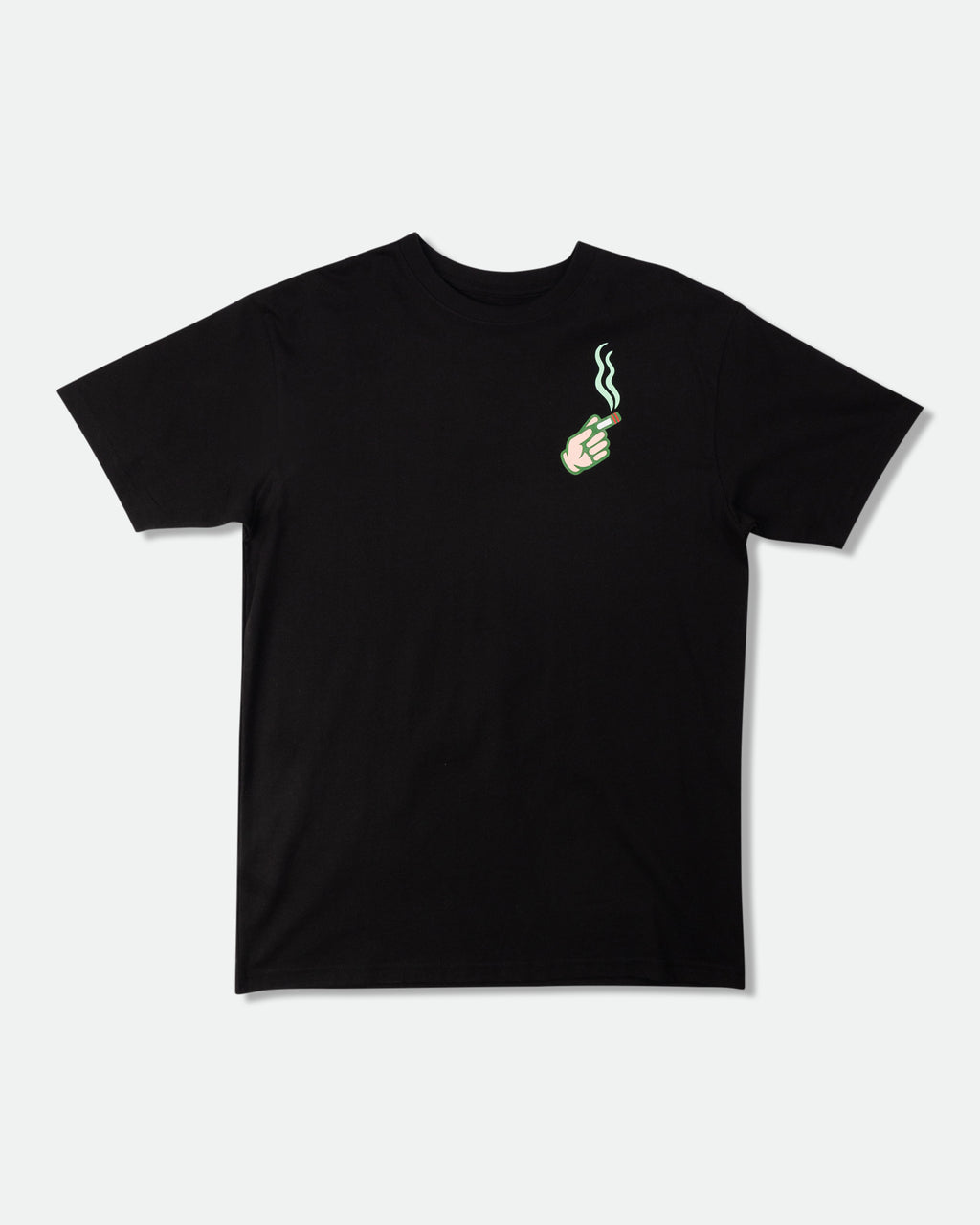 White background product photo of Doorcigs luxury streetwear graphic tee.