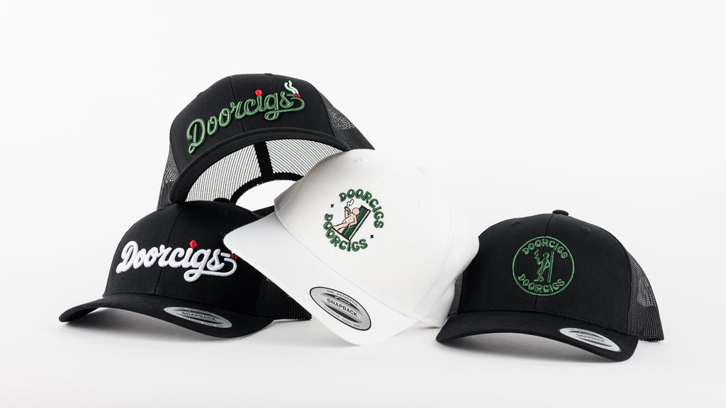 Clean studio image of Doorcigs authentic snapback — premium materials and bold design.