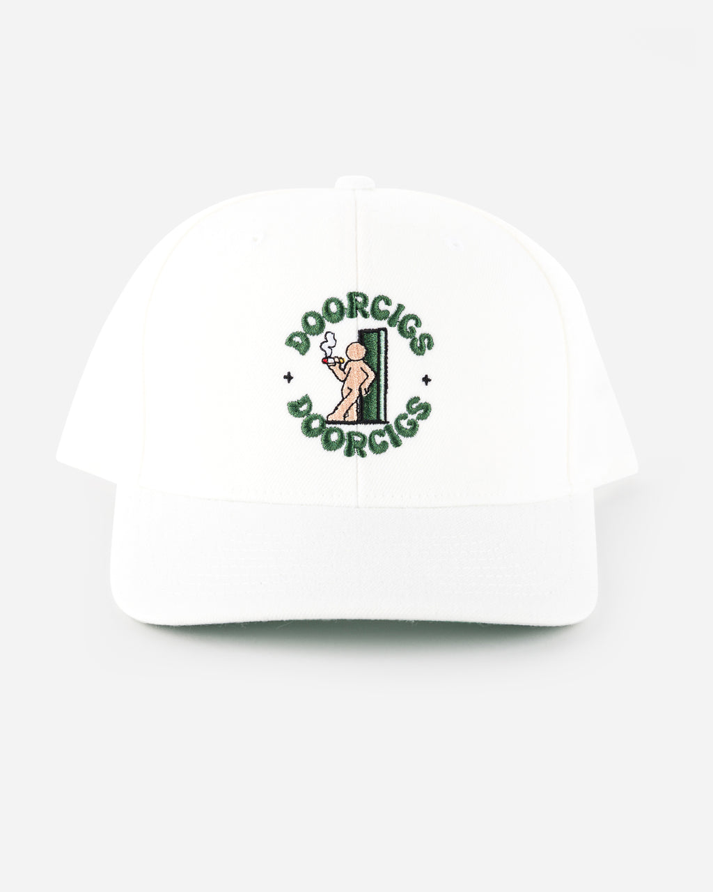 White background product image of Doorcigs luxury streetwear snapback hat.