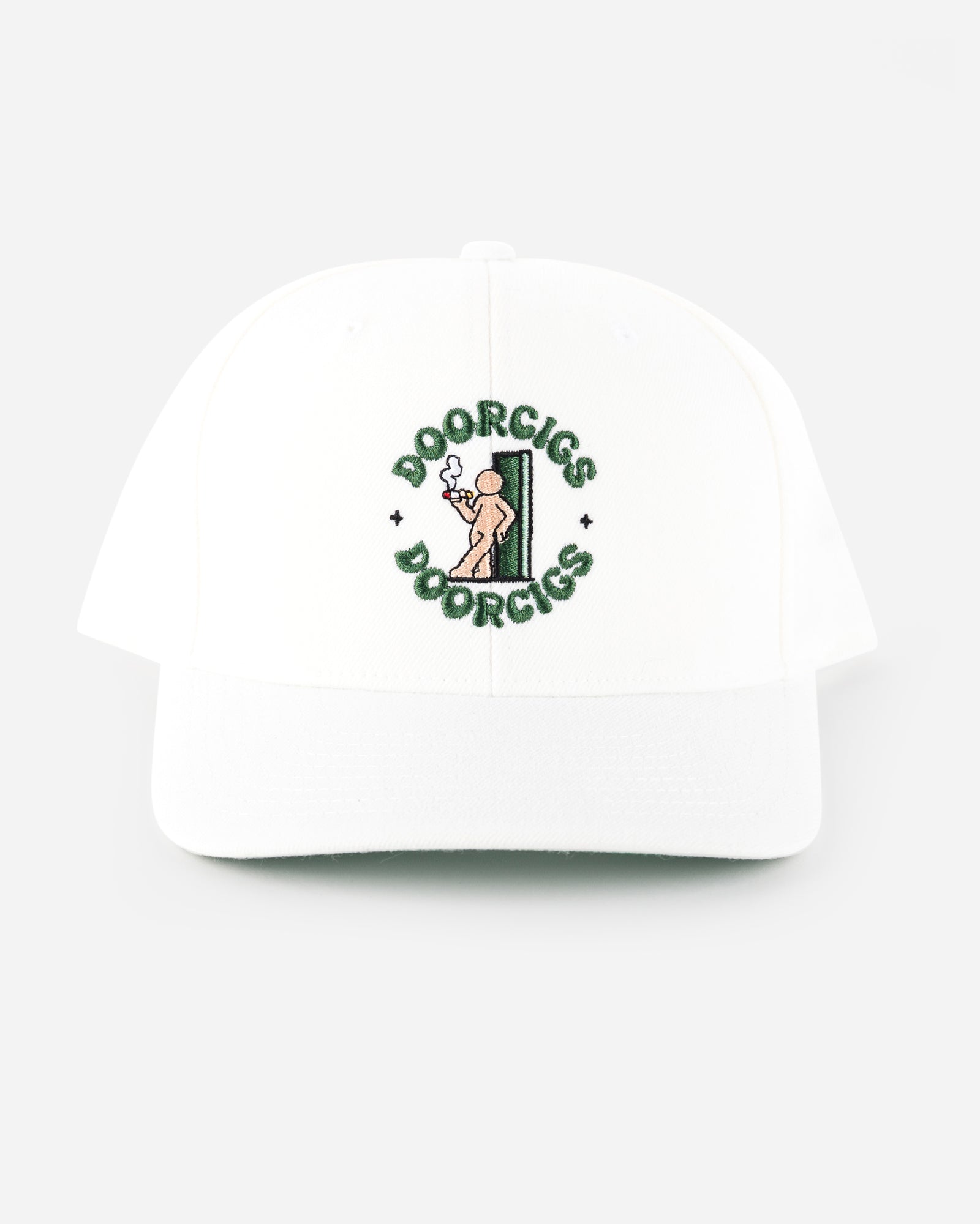 White background product image of Doorcigs luxury streetwear snapback hat.