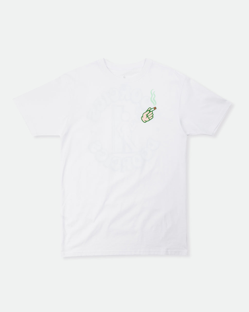 Doorcigs independent streetwear brand — small-batch luxury tee on plain background.