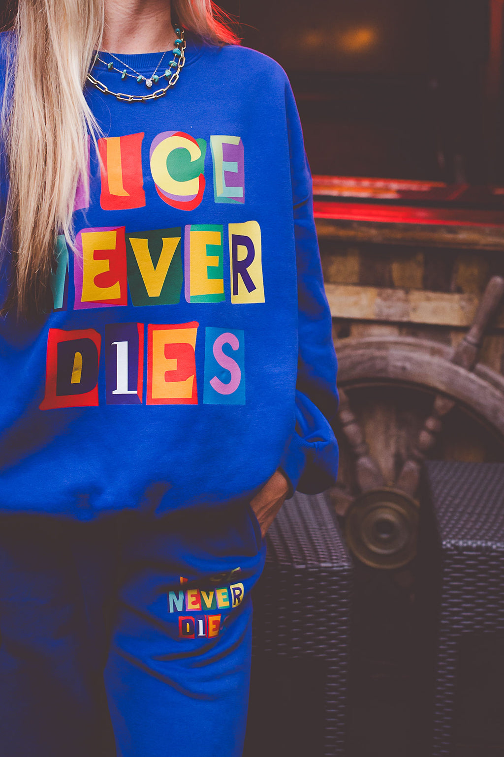 quiet money crewneck