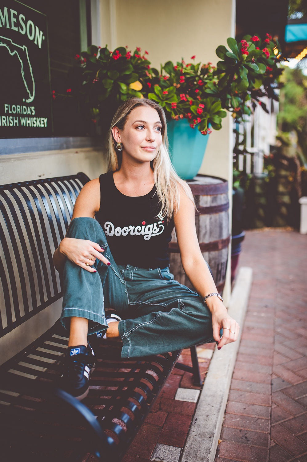 Women’s luxury streetwear crop top — Smoke Show design by Doorcigs, crafted for comfort and confidence.